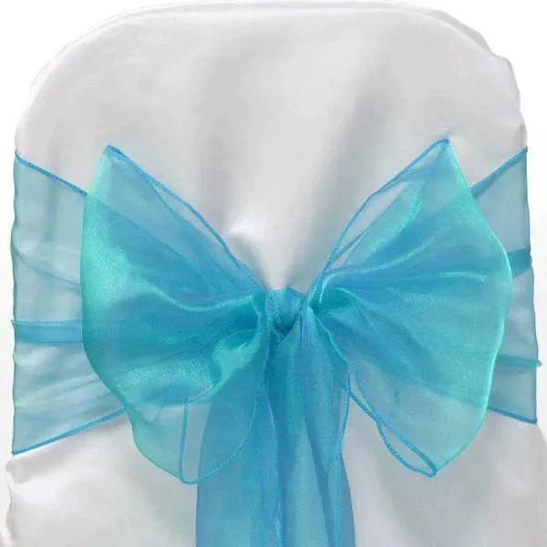 Organza Chair Bow Sash, 9-inch, 10-feet, 6-piece