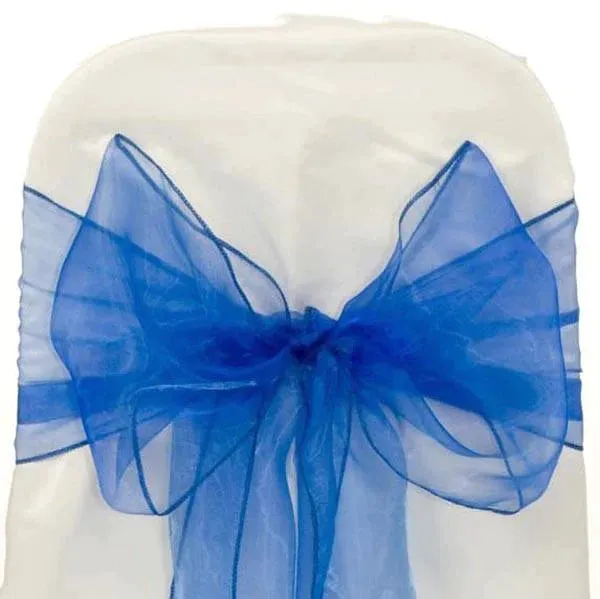Organza Chair Bow Sash, 9-inch, 10-feet, 6-piece