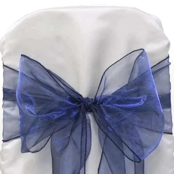 Organza Chair Bow Sash, 9-inch, 10-feet, 6-piece