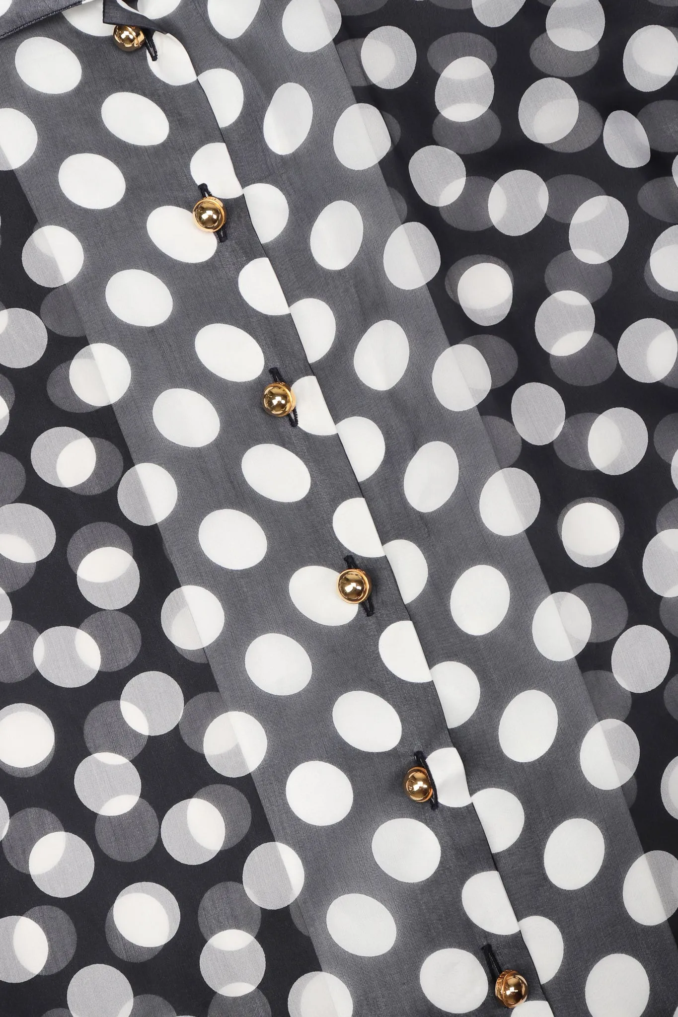 Organza Polka Dot Swing Shirt