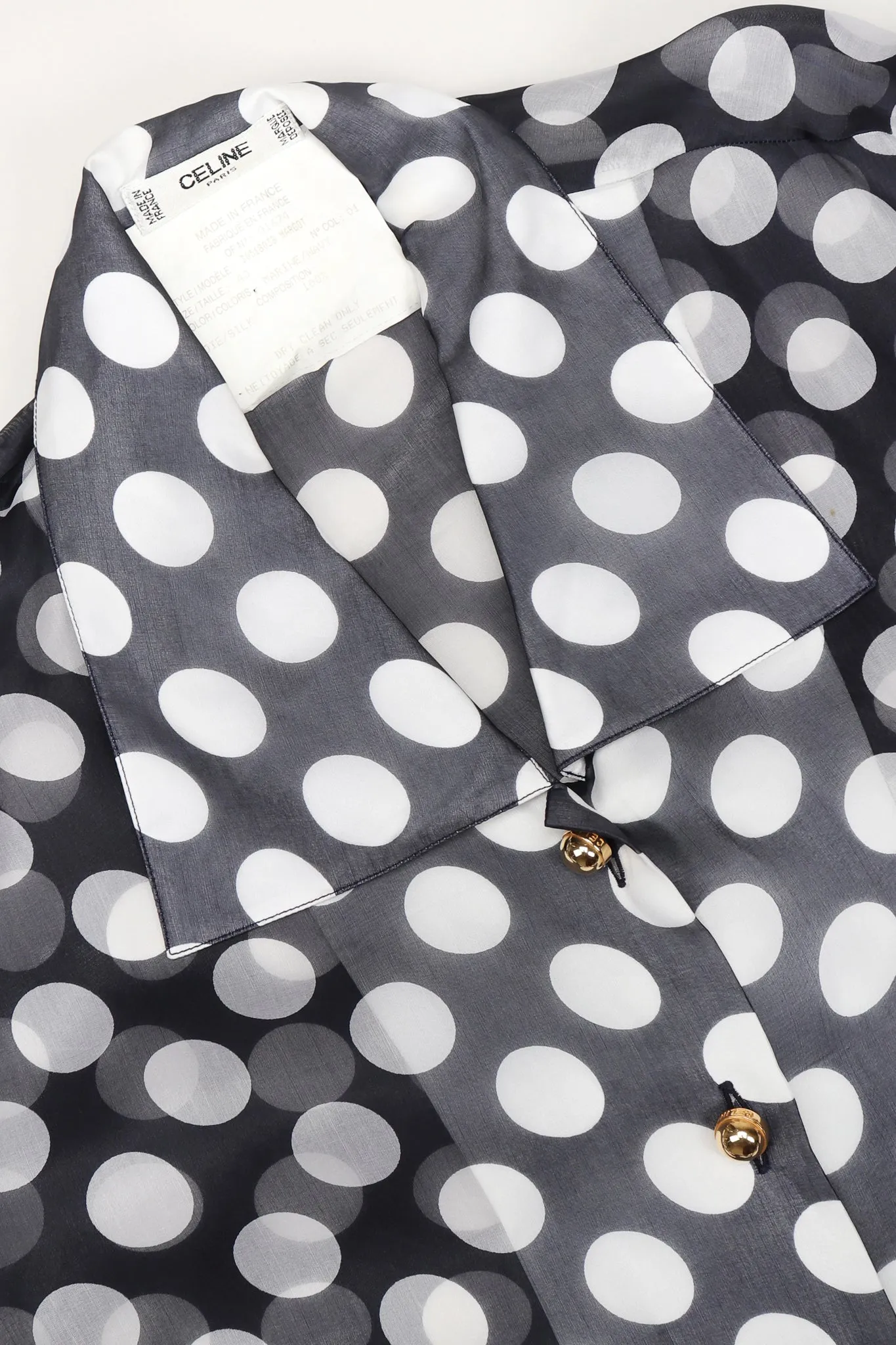 Organza Polka Dot Swing Shirt