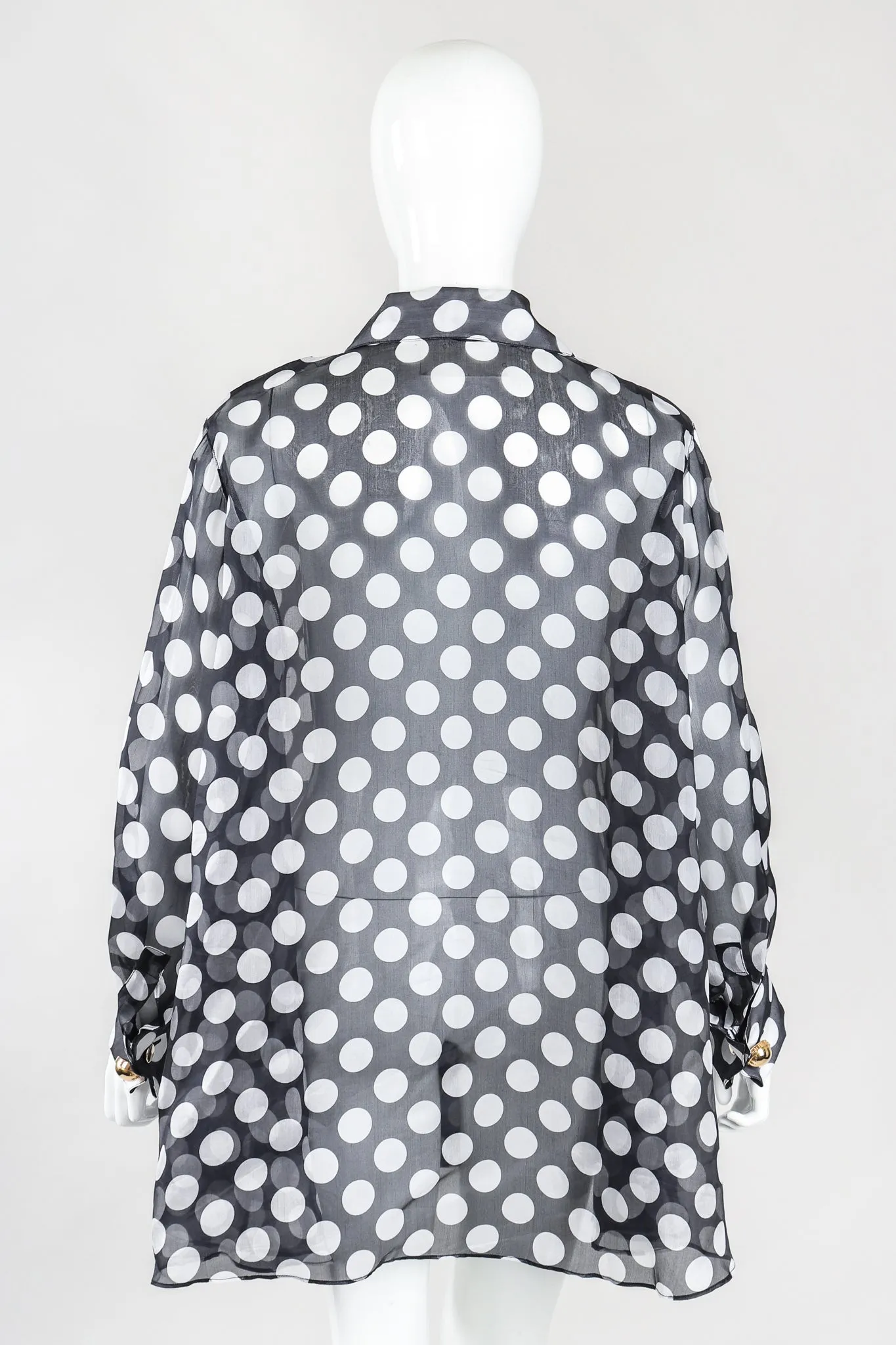 Organza Polka Dot Swing Shirt