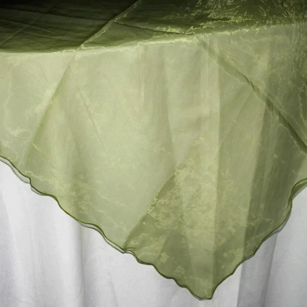 Organza Table Cover Overlay, 80-inch