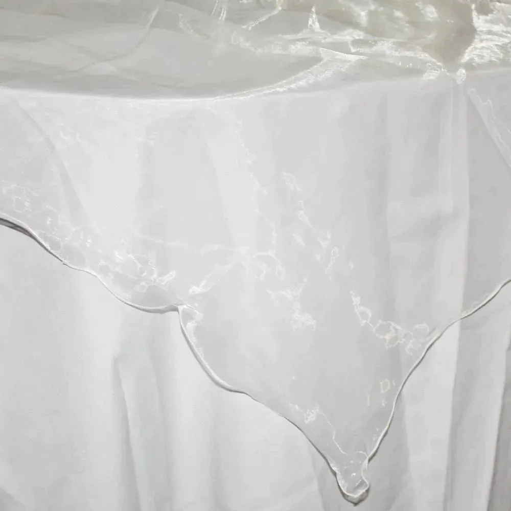 Organza Table Cover Overlay, 80-inch