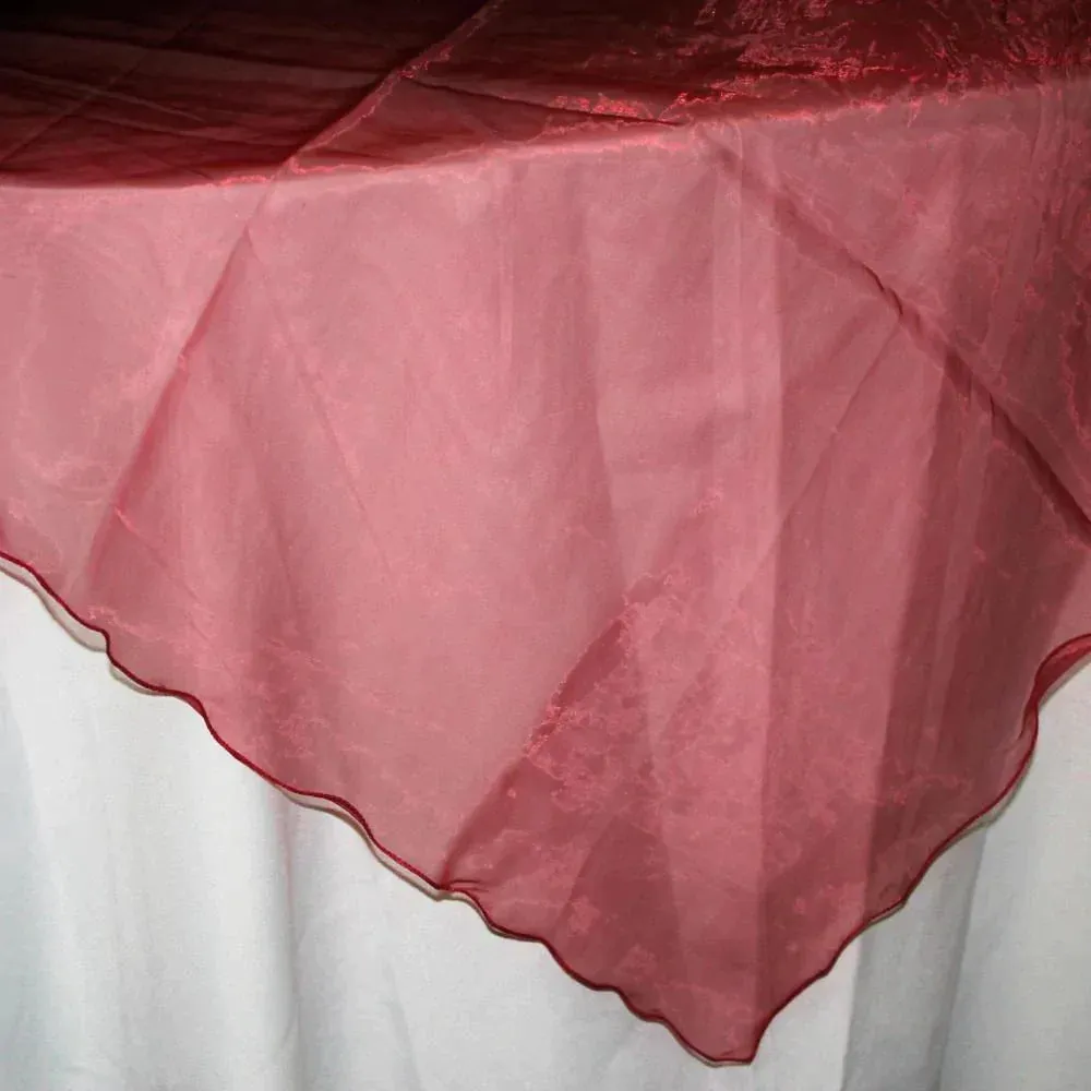 Organza Table Cover Overlay, 80-inch