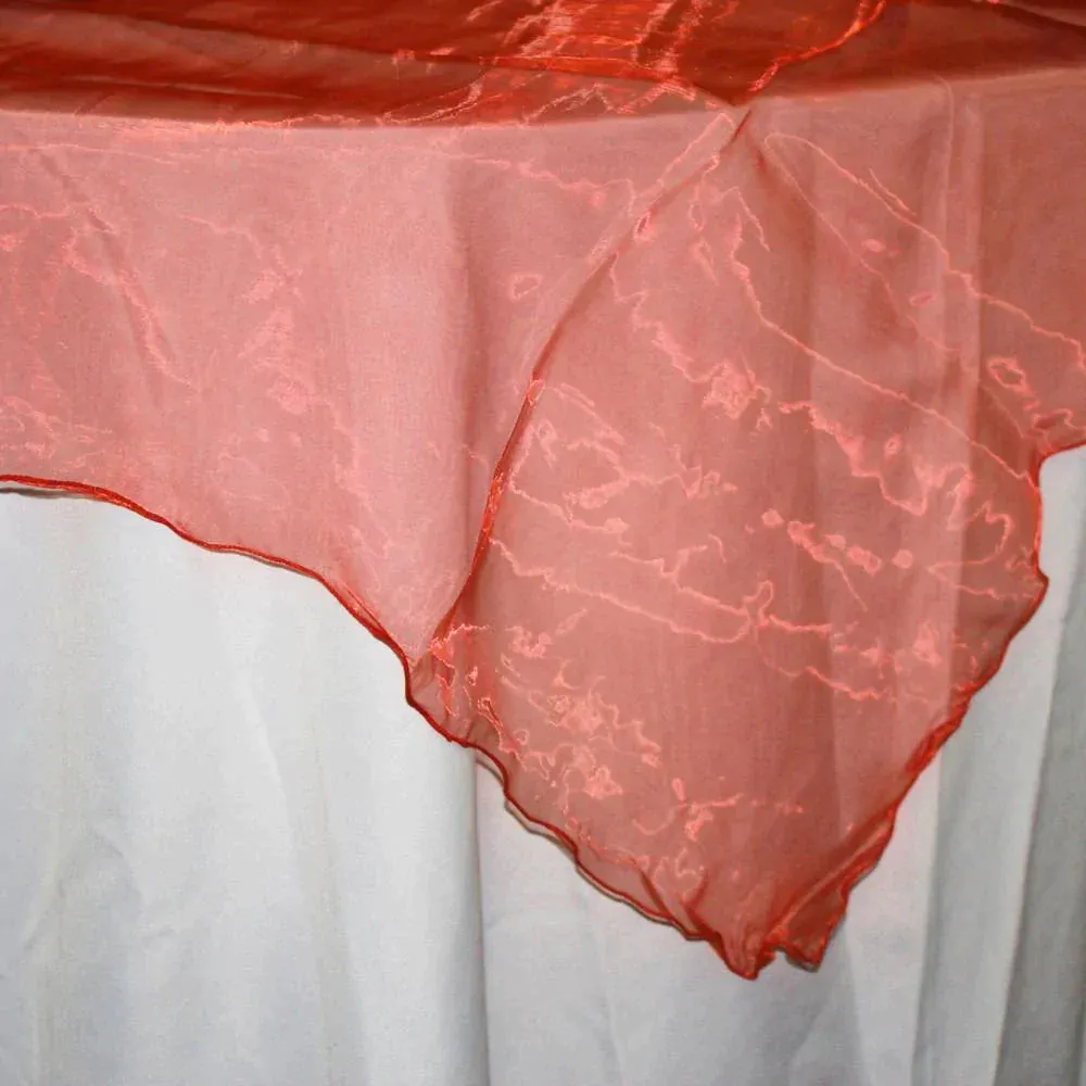Organza Table Cover Overlay, 80-inch