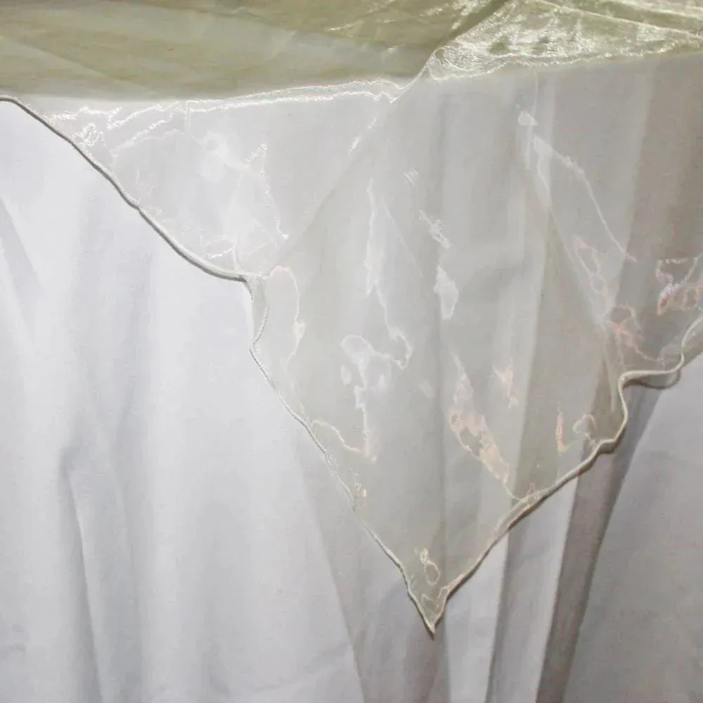 Organza Table Cover Overlay, 80-inch
