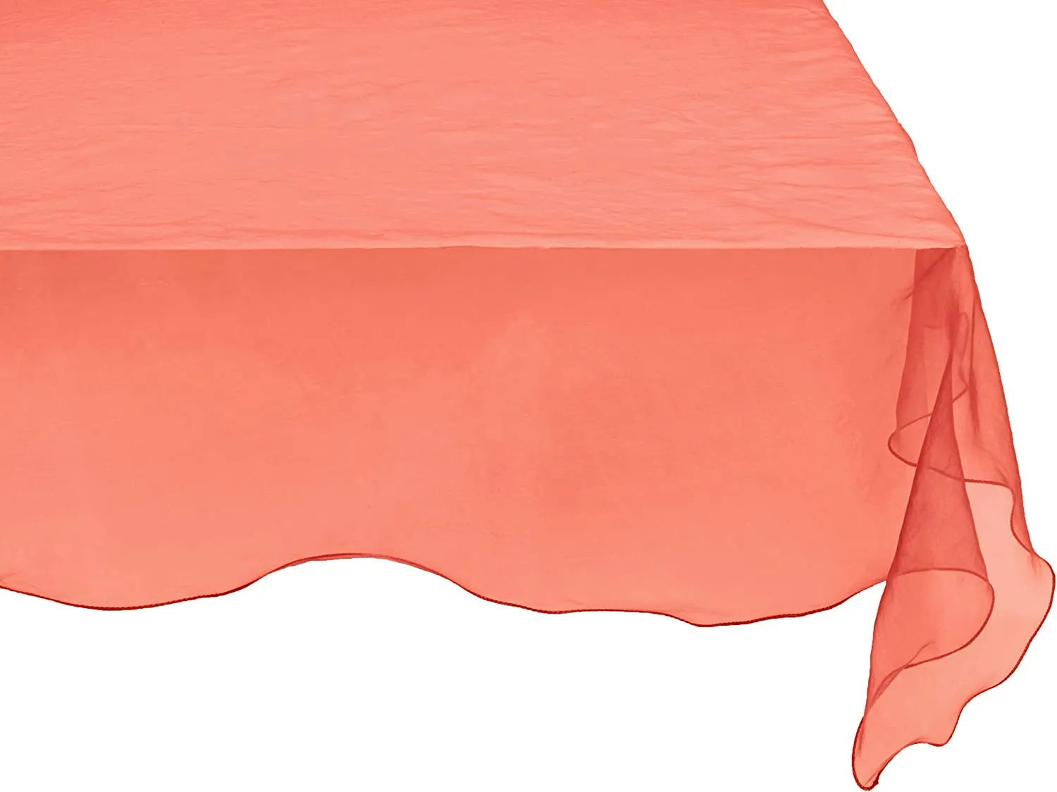 Organza Table Cover Overlay, 80-inch