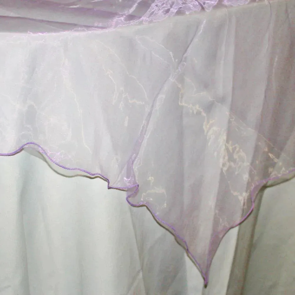 Organza Table Cover Overlay, 80-inch