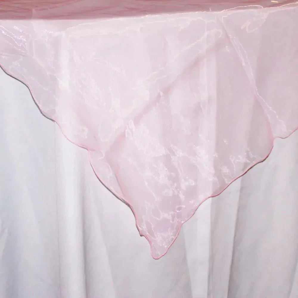 Organza Table Cover Overlay, 80-inch