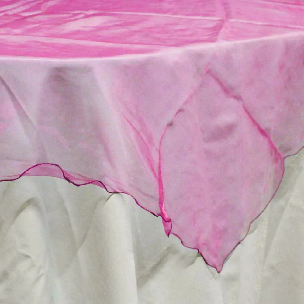 Organza Table Cover Overlay, 80-inch