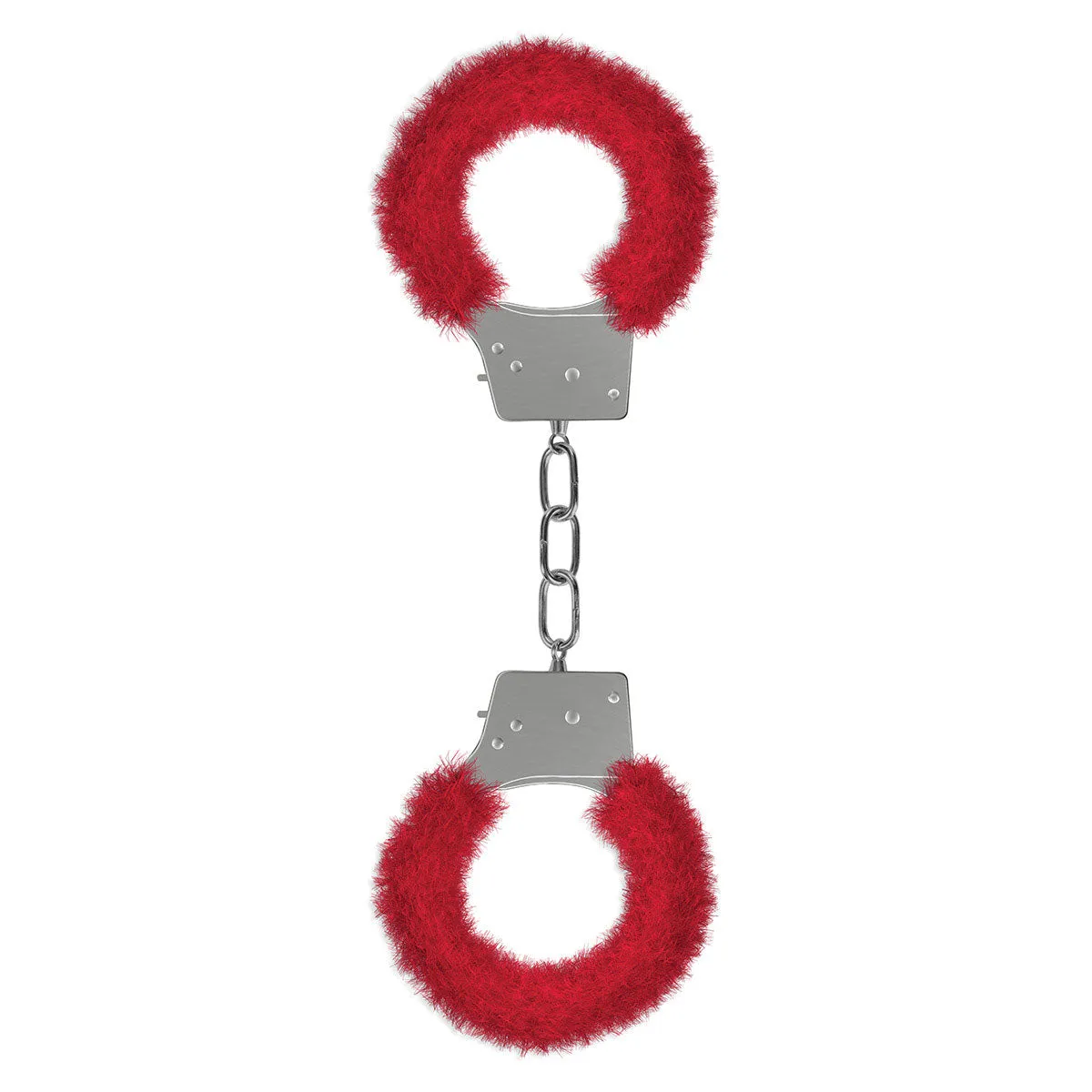 Ouch Beginner's Handcuffs Furry-Red