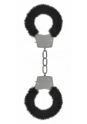 Ouch Pleasure Handcuffs Furry Black