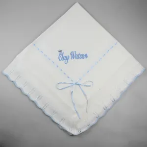 Personalised Spanish Knitted Shawl / Blanket - Boys