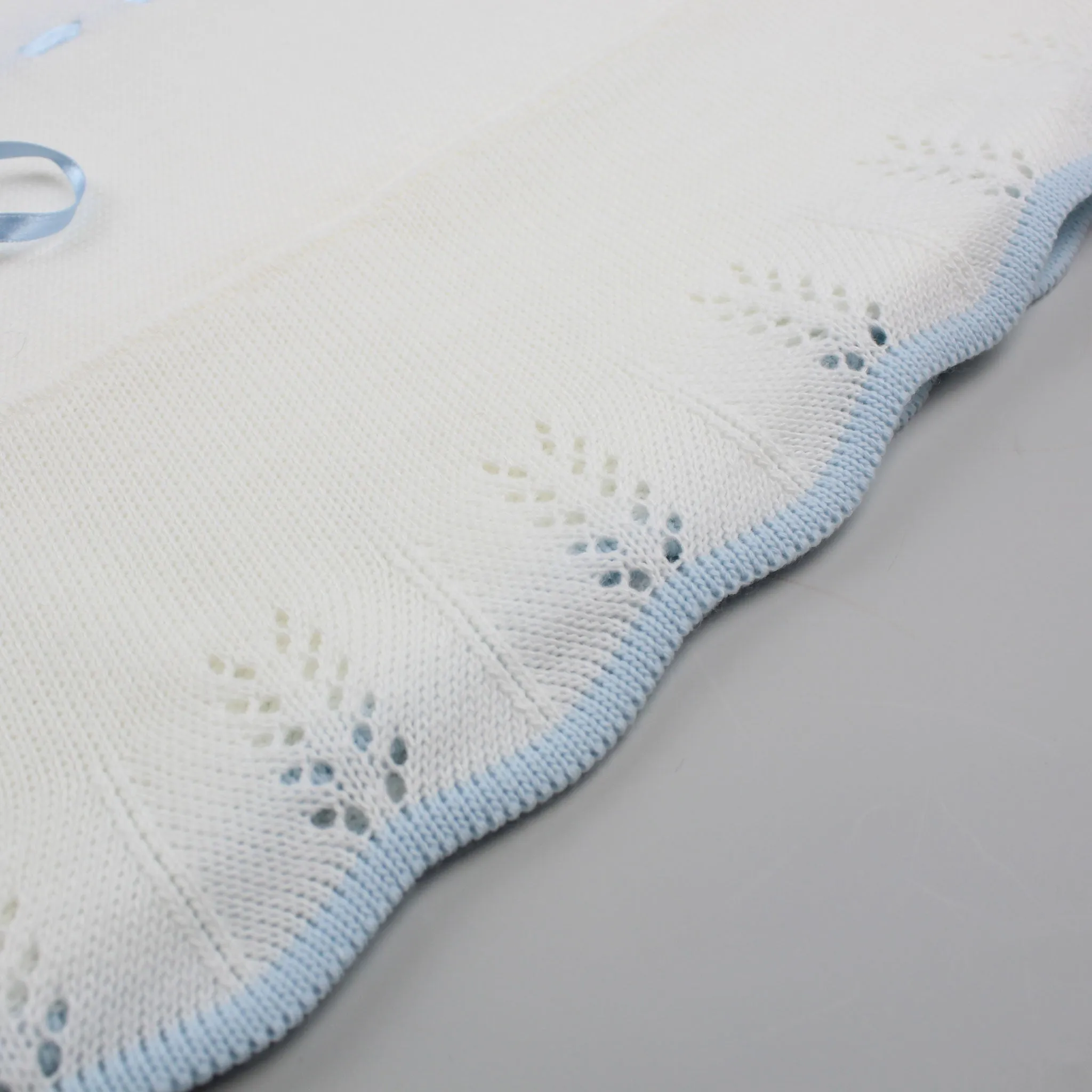 Personalised Spanish Knitted Shawl / Blanket - Boys