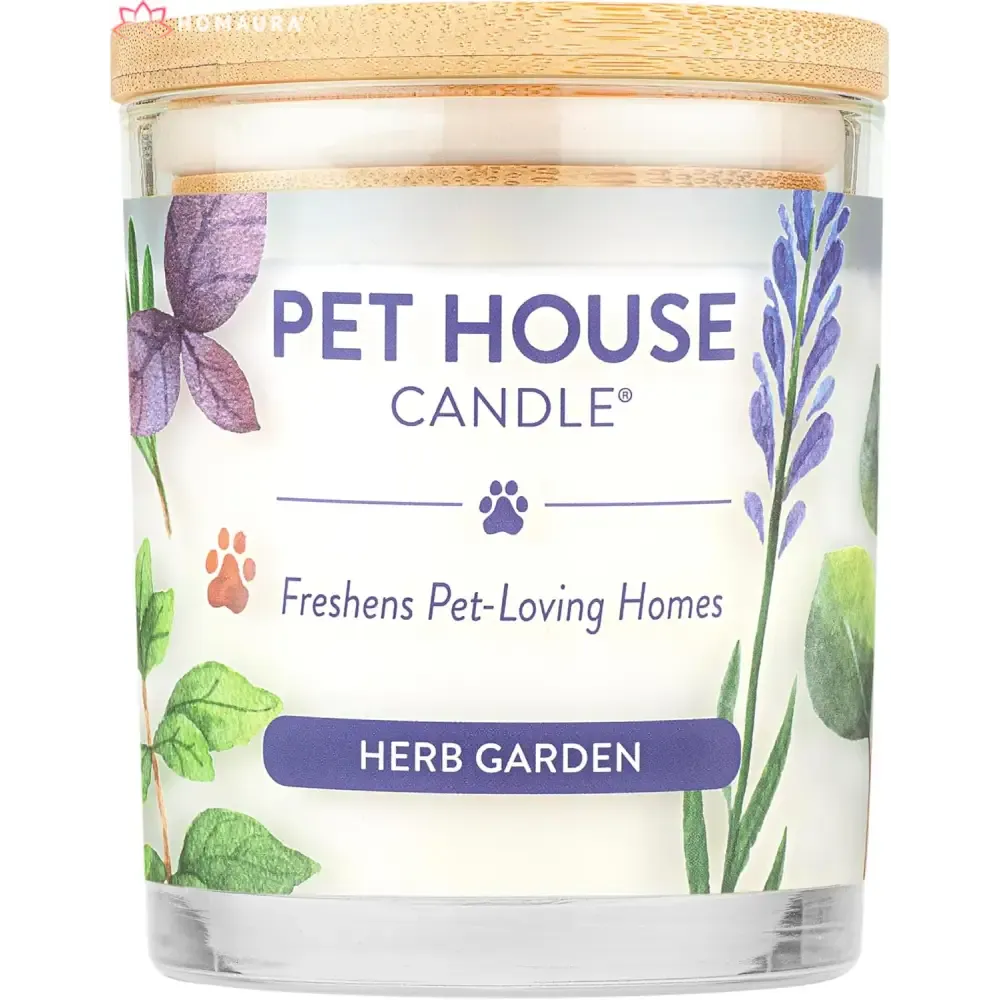 Pet House Sunwashed Cotton Eco-Friendly Soy Candles for Odor Control