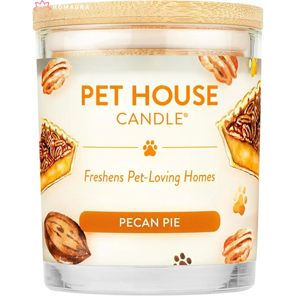Pet House Sunwashed Cotton Eco-Friendly Soy Candles for Odor Control