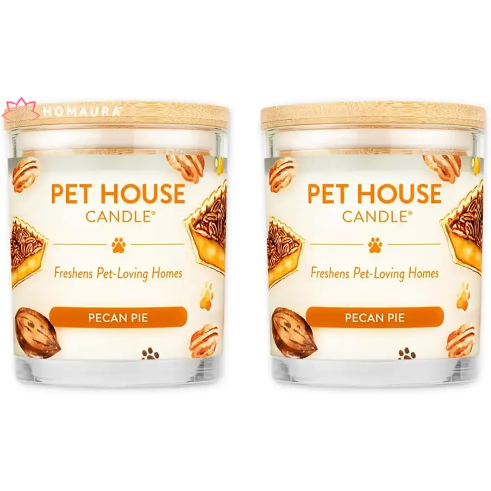 Pet House Sunwashed Cotton Eco-Friendly Soy Candles for Odor Control
