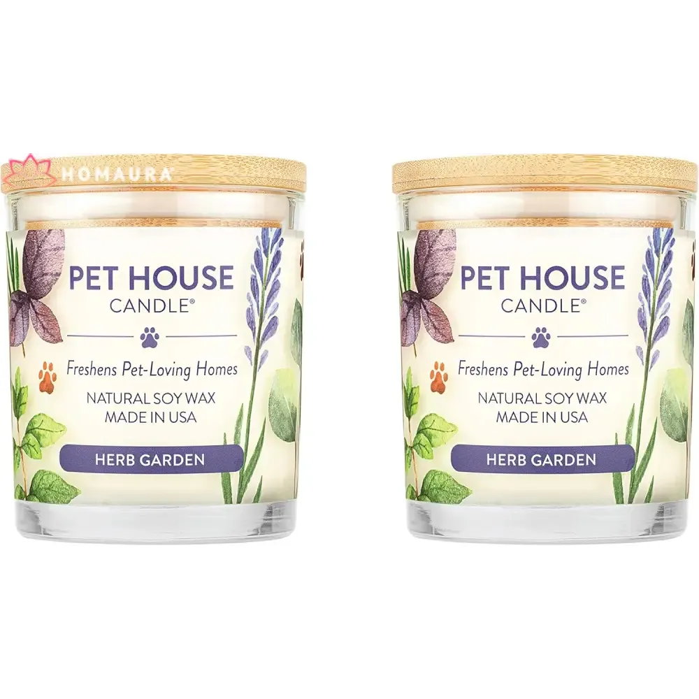 Pet House Sunwashed Cotton Eco-Friendly Soy Candles for Odor Control