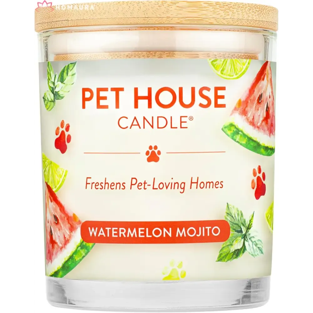 Pet House Sunwashed Cotton Eco-Friendly Soy Candles for Odor Control