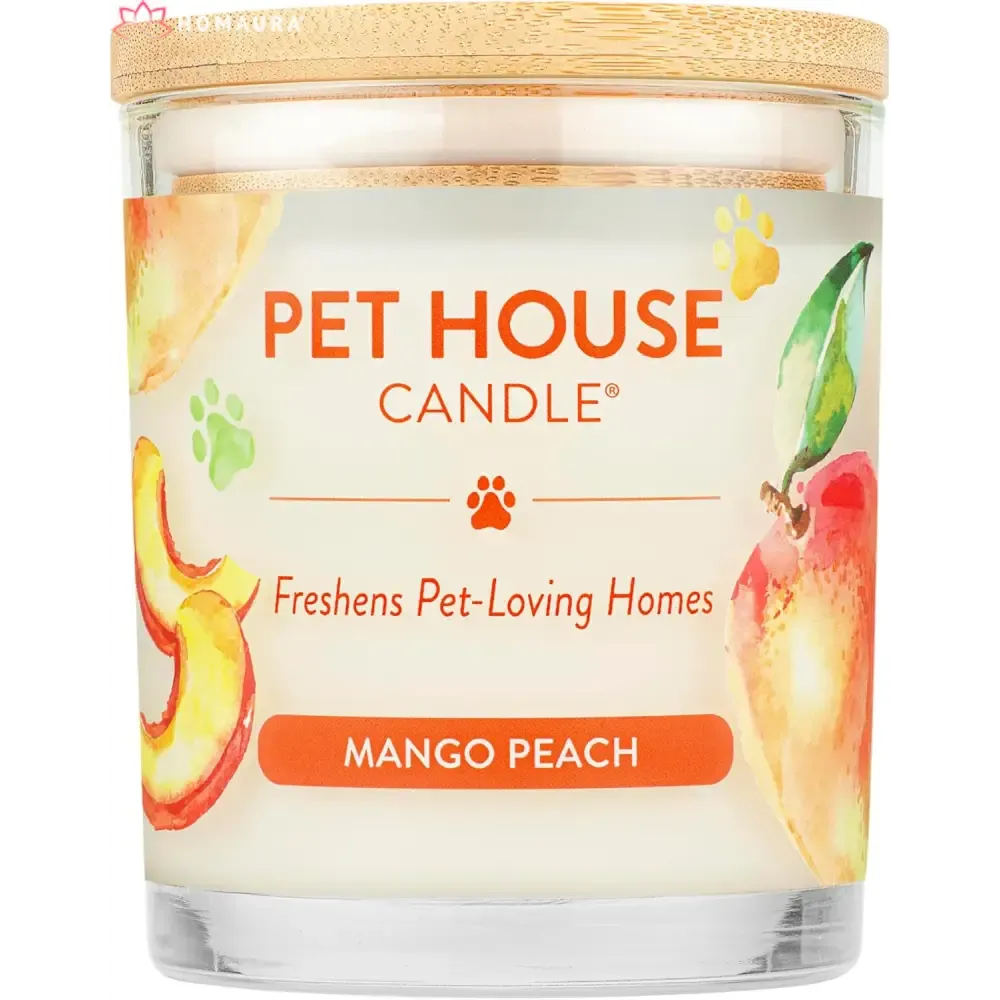 Pet House Sunwashed Cotton Eco-Friendly Soy Candles for Odor Control