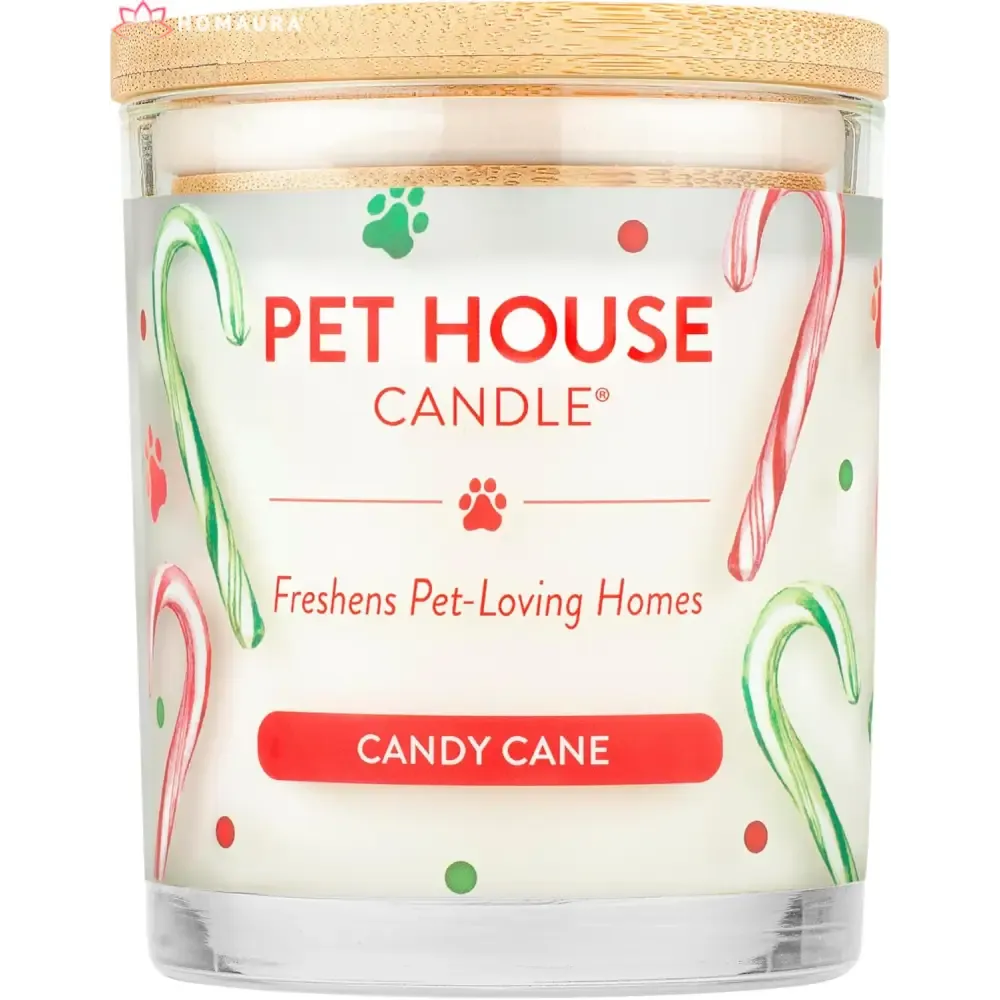 Pet House Sunwashed Cotton Eco-Friendly Soy Candles for Odor Control