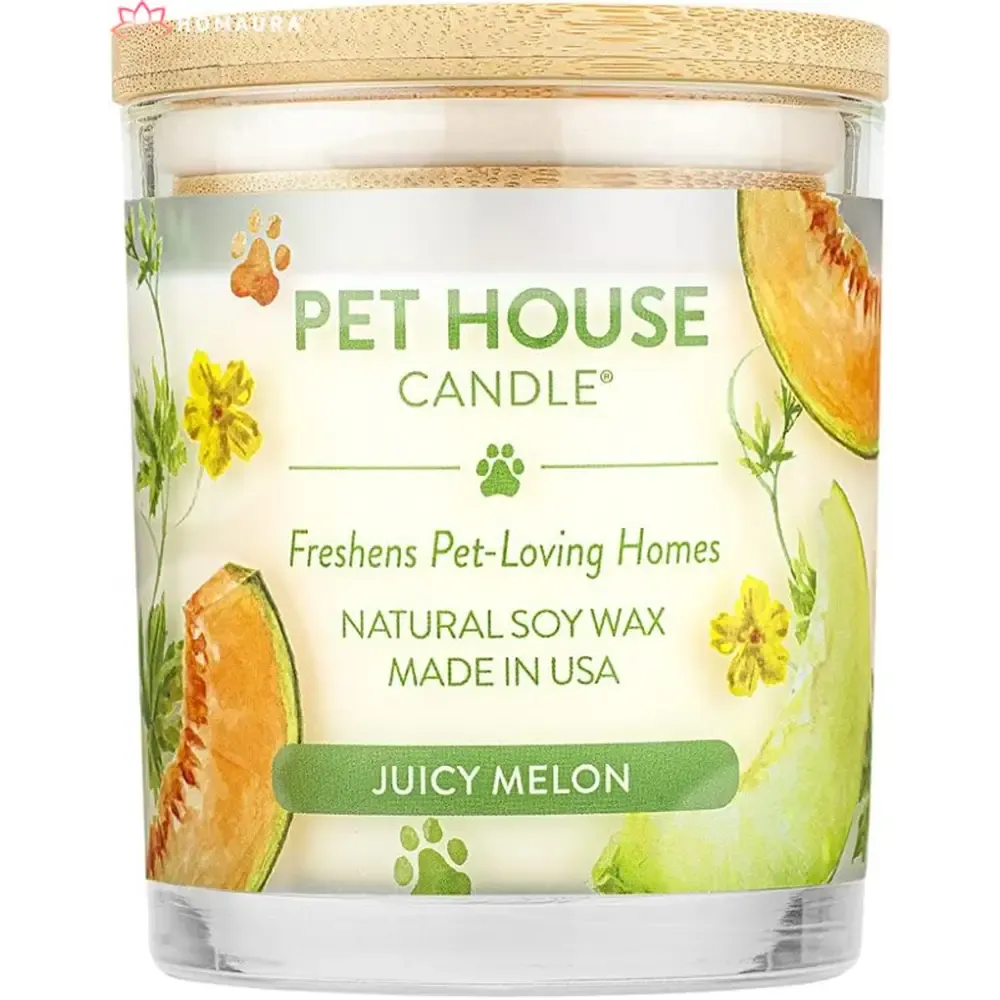 Pet House Sunwashed Cotton Eco-Friendly Soy Candles for Odor Control