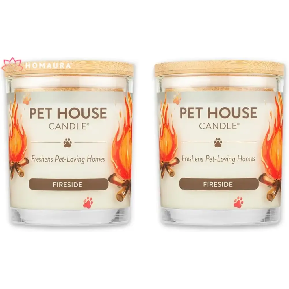 Pet House Sunwashed Cotton Eco-Friendly Soy Candles for Odor Control