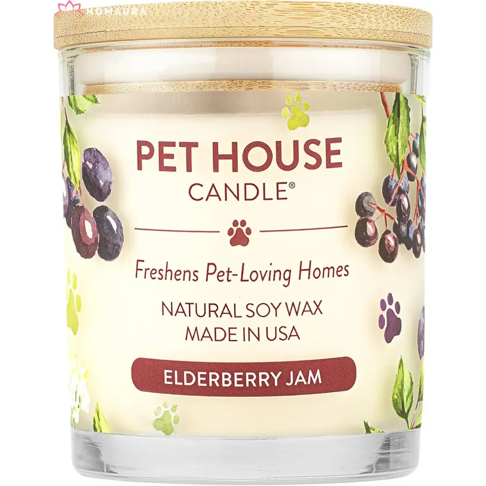 Pet House Sunwashed Cotton Eco-Friendly Soy Candles for Odor Control