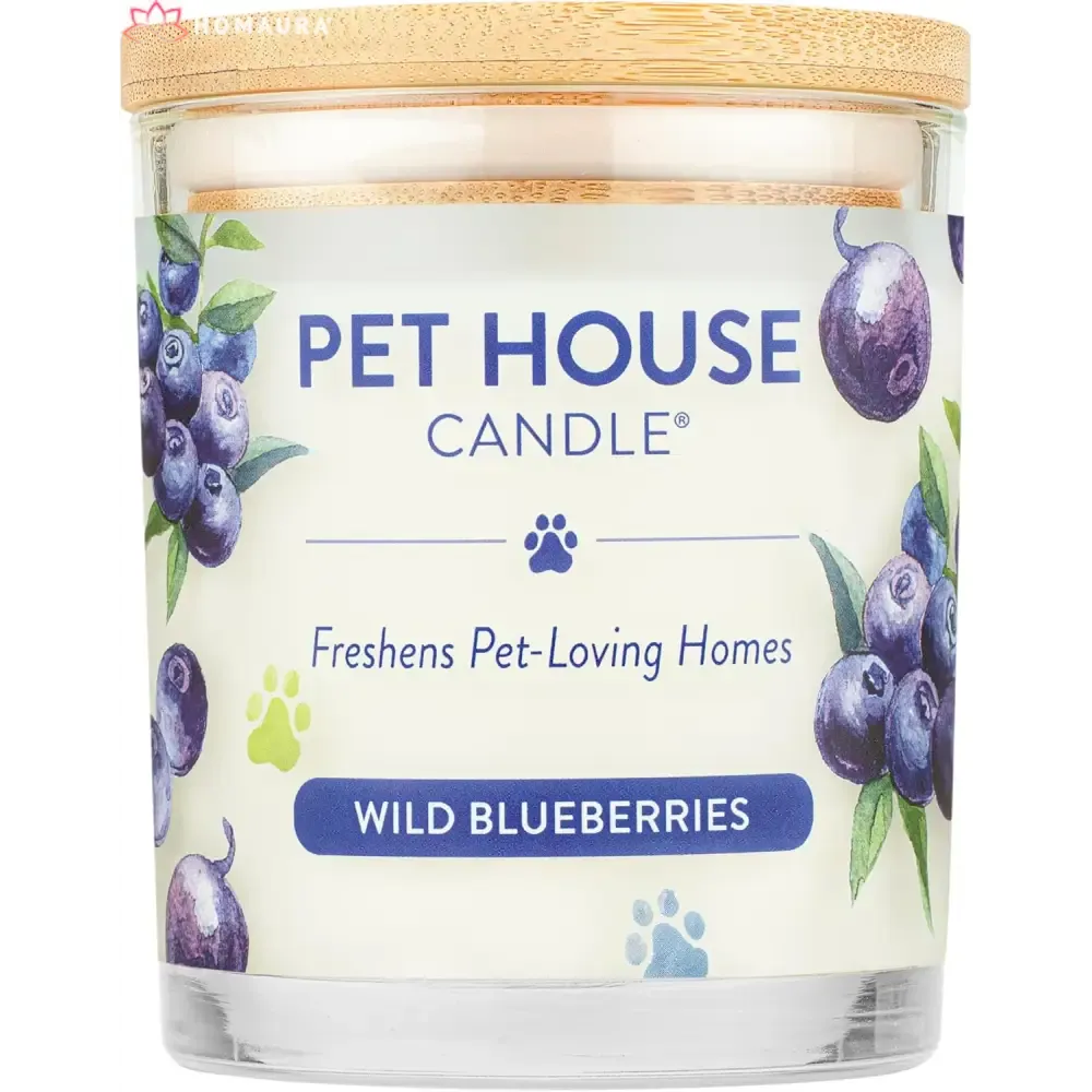 Pet House Sunwashed Cotton Eco-Friendly Soy Candles for Odor Control