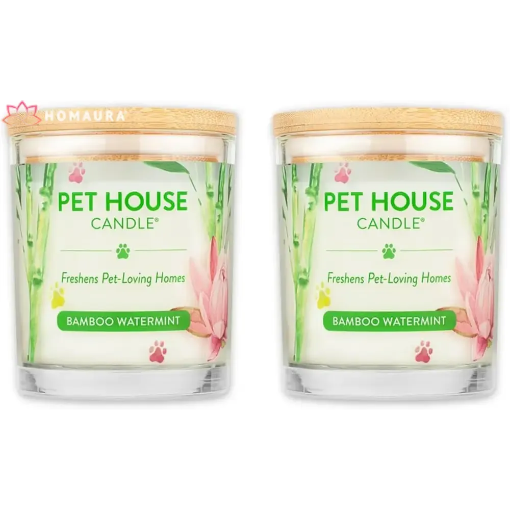 Pet House Sunwashed Cotton Eco-Friendly Soy Candles for Odor Control