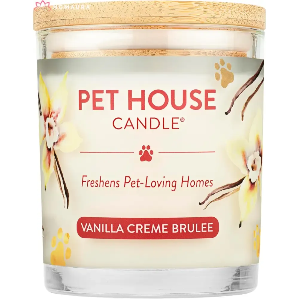 Pet House Sunwashed Cotton Eco-Friendly Soy Candles for Odor Control