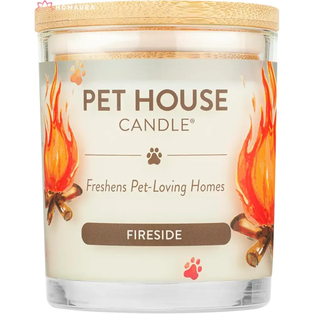 Pet House Sunwashed Cotton Eco-Friendly Soy Candles for Odor Control