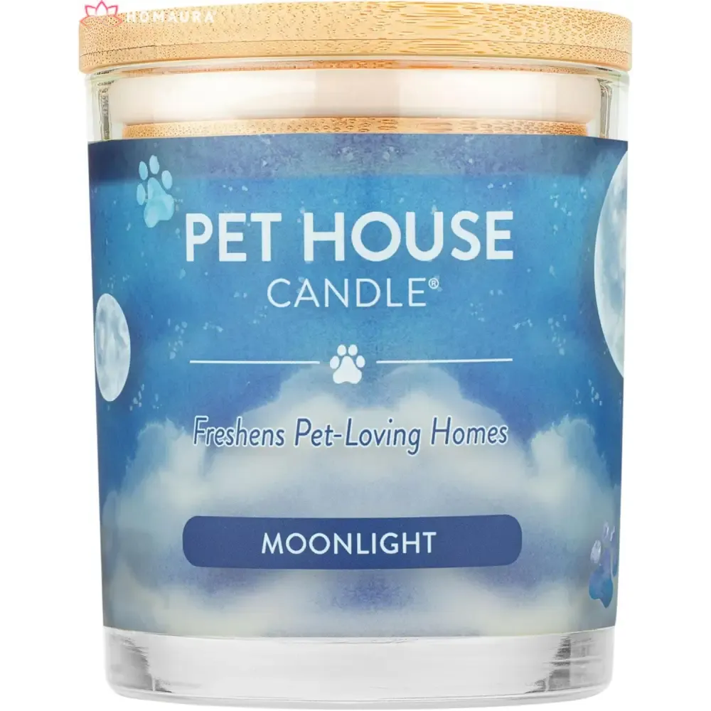 Pet House Sunwashed Cotton Eco-Friendly Soy Candles for Odor Control