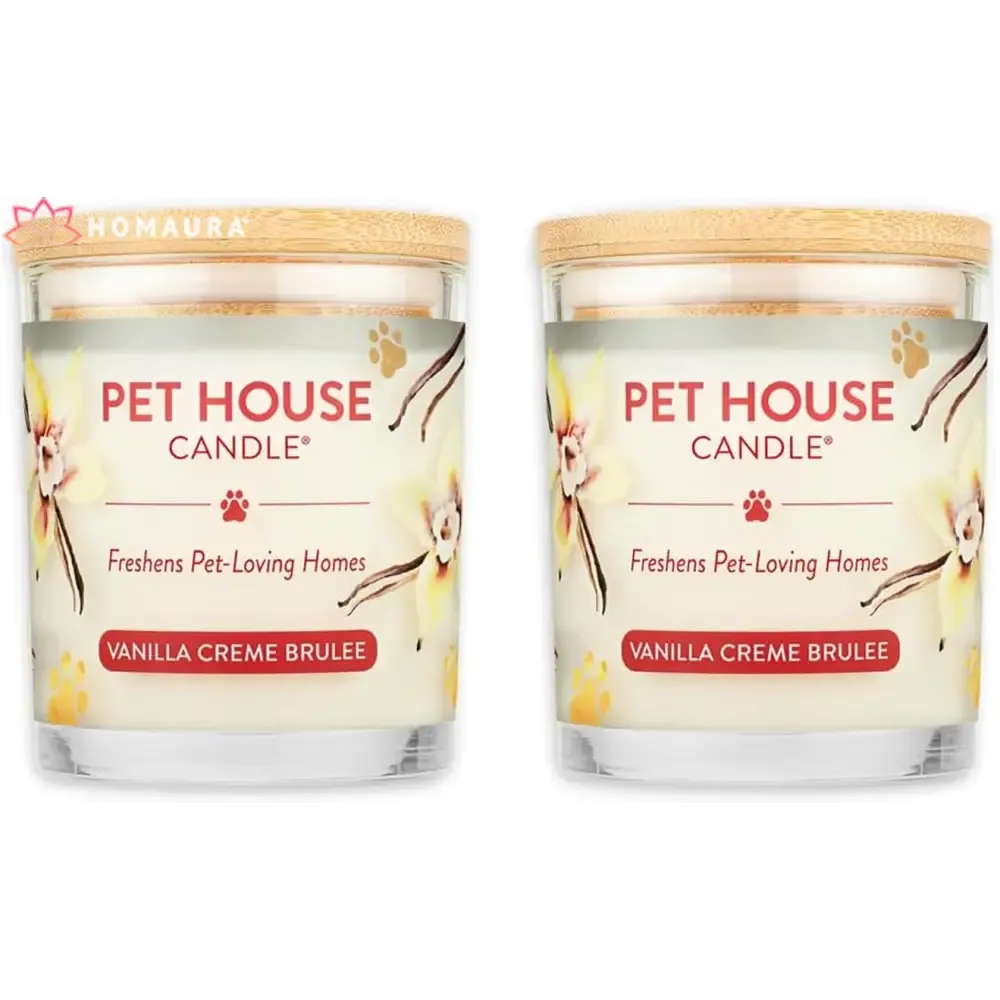 Pet House Sunwashed Cotton Eco-Friendly Soy Candles for Odor Control