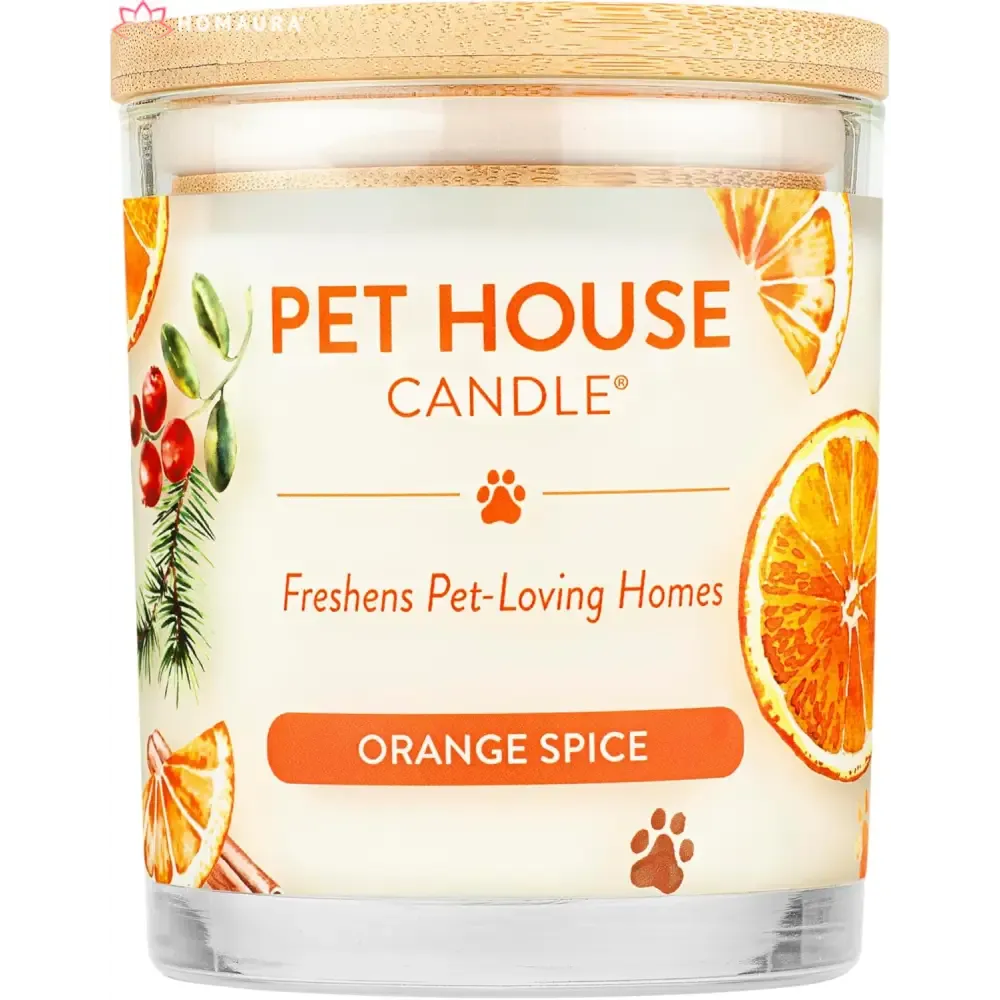 Pet House Sunwashed Cotton Eco-Friendly Soy Candles for Odor Control