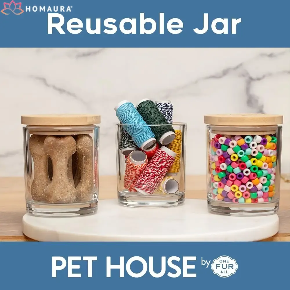 Pet House Sunwashed Cotton Eco-Friendly Soy Candles for Odor Control