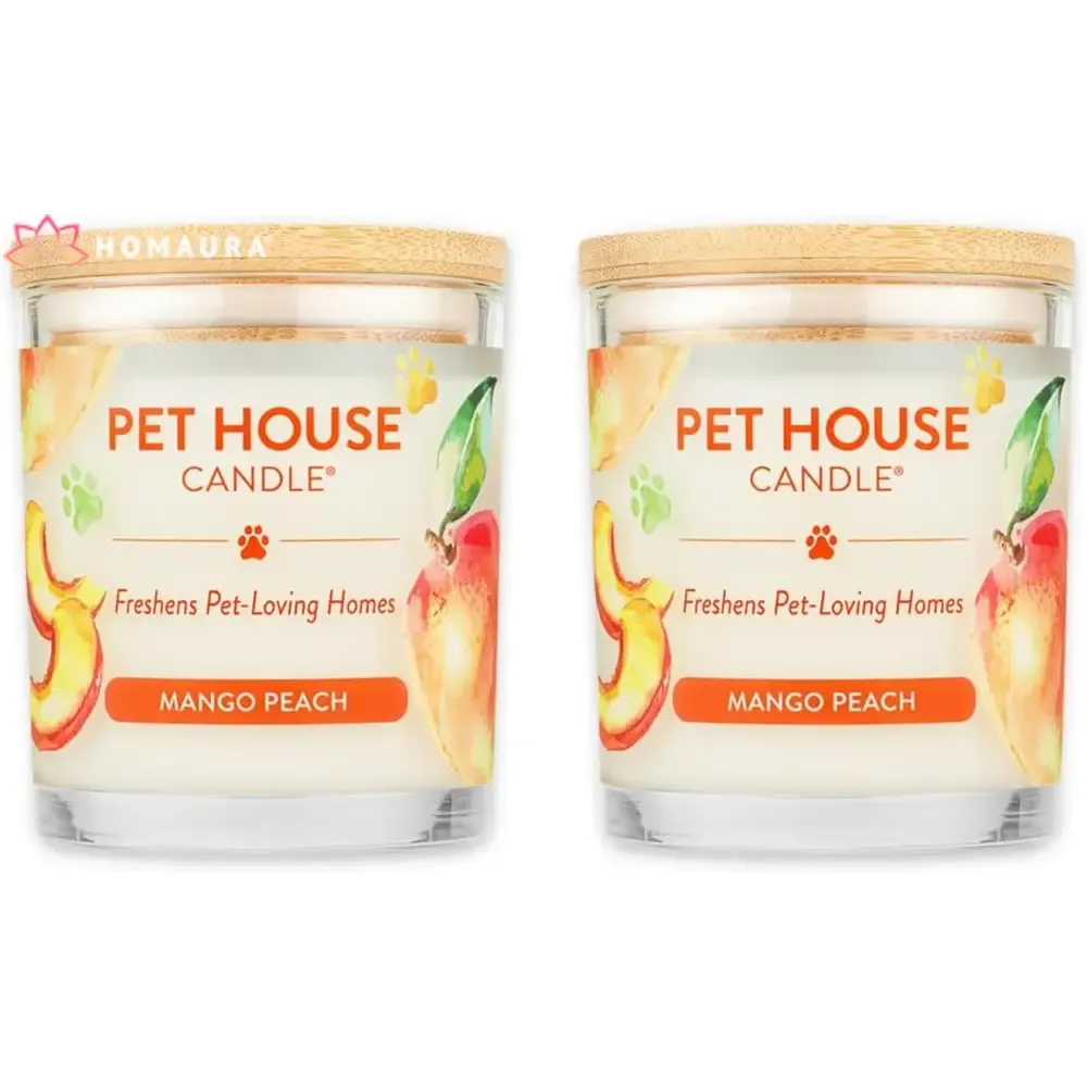 Pet House Sunwashed Cotton Eco-Friendly Soy Candles for Odor Control