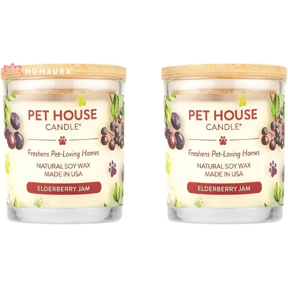 Pet House Sunwashed Cotton Eco-Friendly Soy Candles for Odor Control