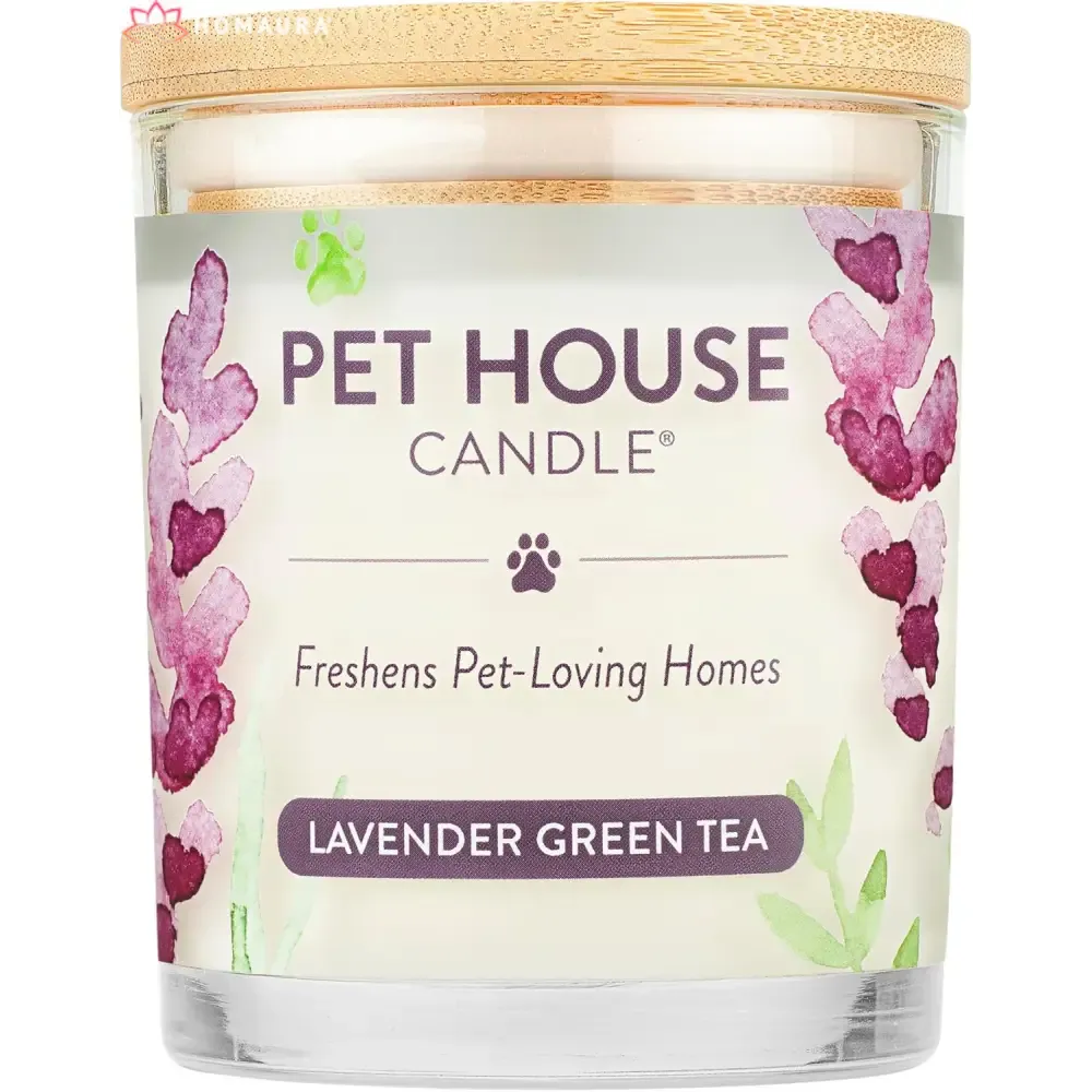 Pet House Sunwashed Cotton Eco-Friendly Soy Candles for Odor Control