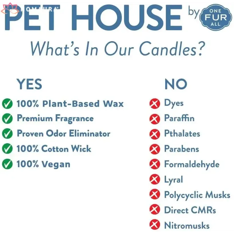 Pet House Sunwashed Cotton Eco-Friendly Soy Candles for Odor Control