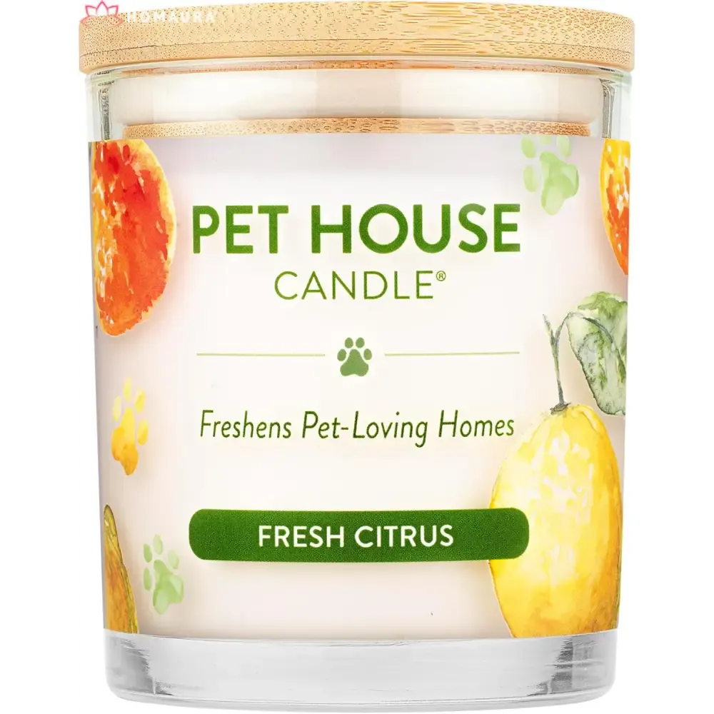 Pet House Sunwashed Cotton Eco-Friendly Soy Candles for Odor Control