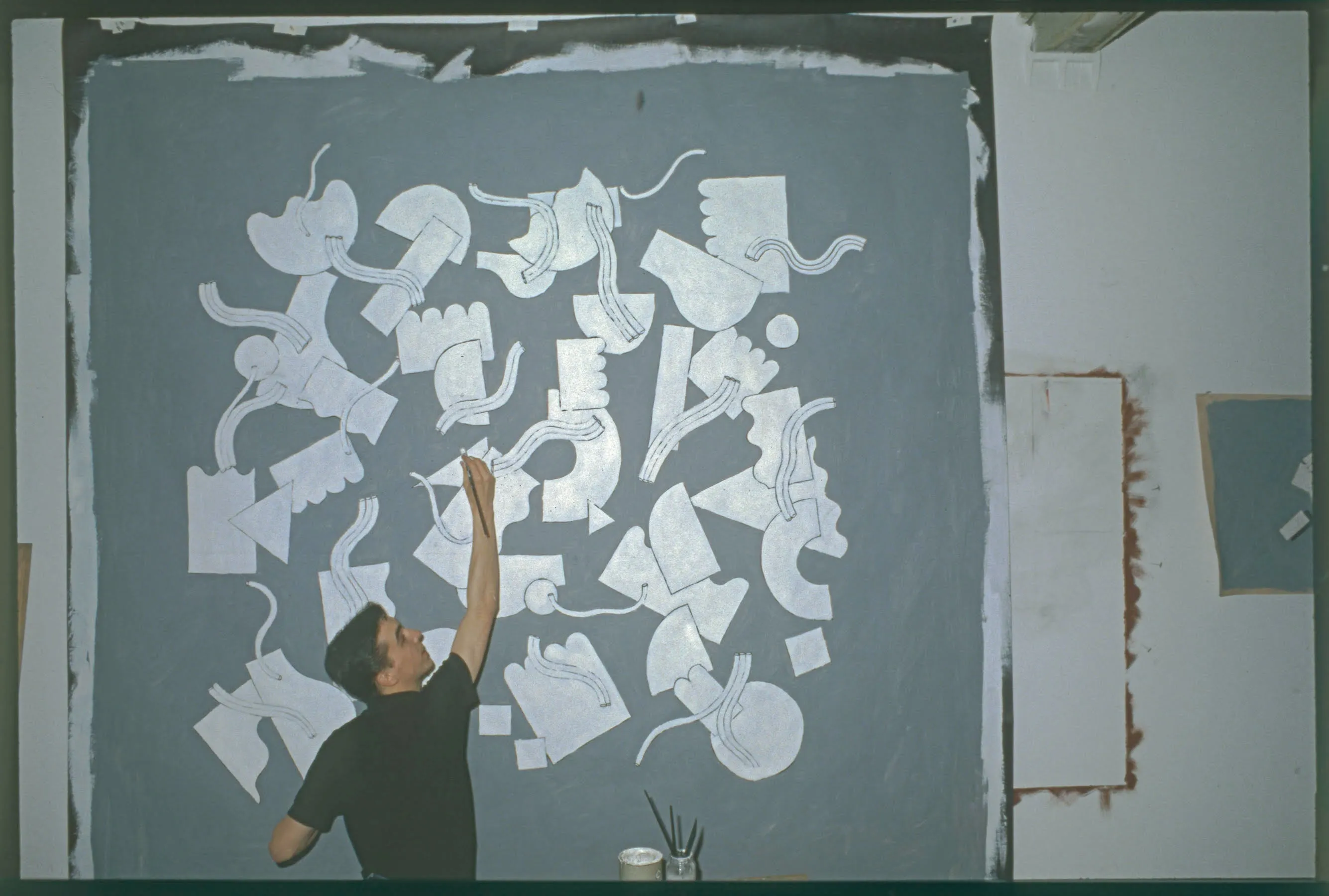PETER SCHUYFF "GREY ABSTRACTION", 1980