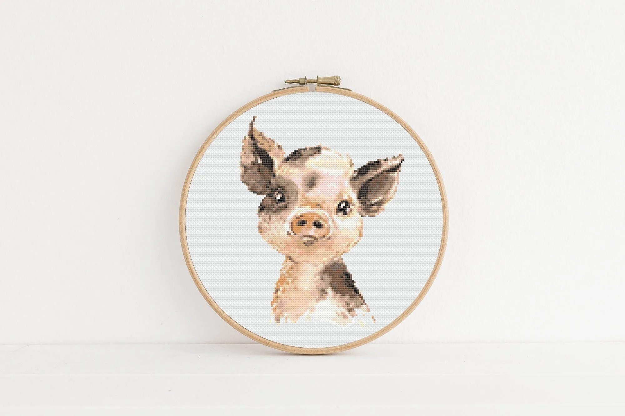 Pig Cross Stitch Pattern #375