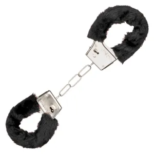 Playful Furry Black Cuffs