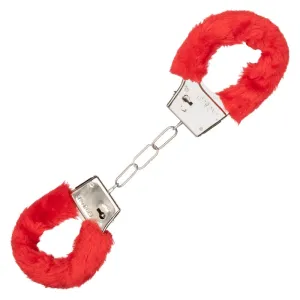 Playful Furry Red Cuffs