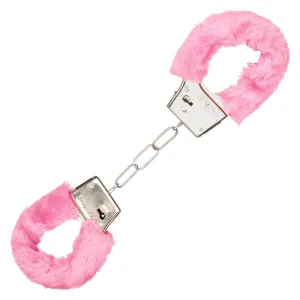 Playful Pink Furry Cuffs
