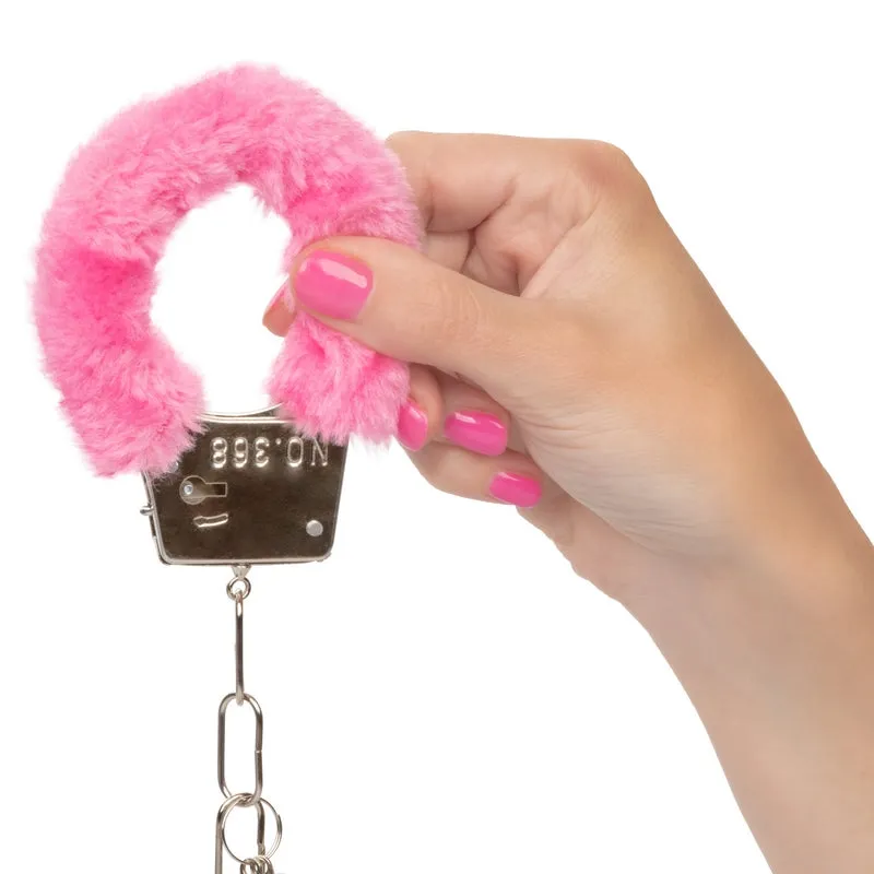 Playful Pink Furry Cuffs