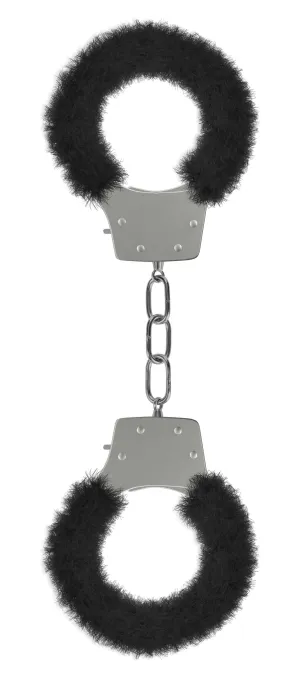 Pleasure Furry Handcuffs - Black