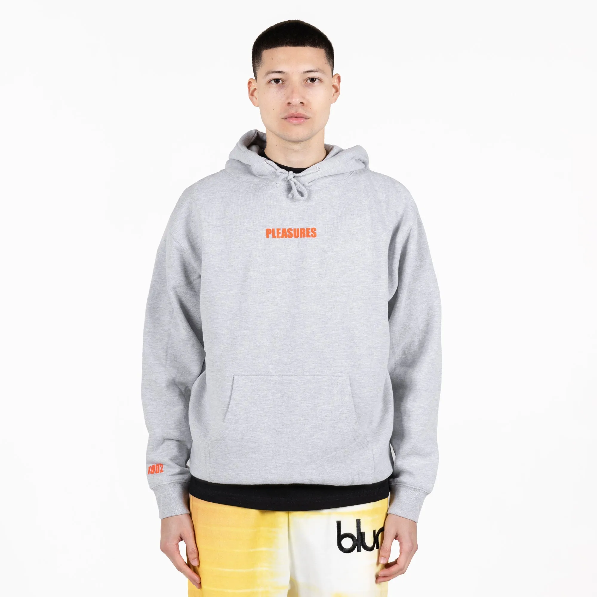 Pleasures Men Art News Hoodie Grey